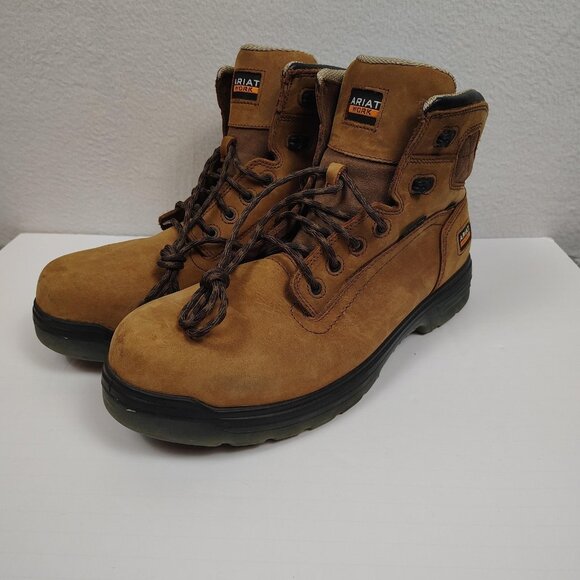Ariat Turbo 6" Work Boots Mens Size 14EE Wide Waterproof Composite Toe - Picture 1 of 14